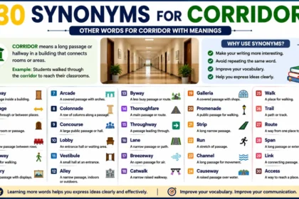 synonyms for corridor image