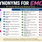 synonyms for emo image