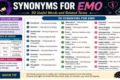 synonyms for emo image
