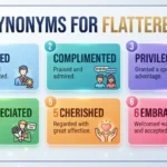 Synonyms for Flattered