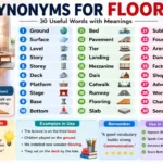 synonyms for floor