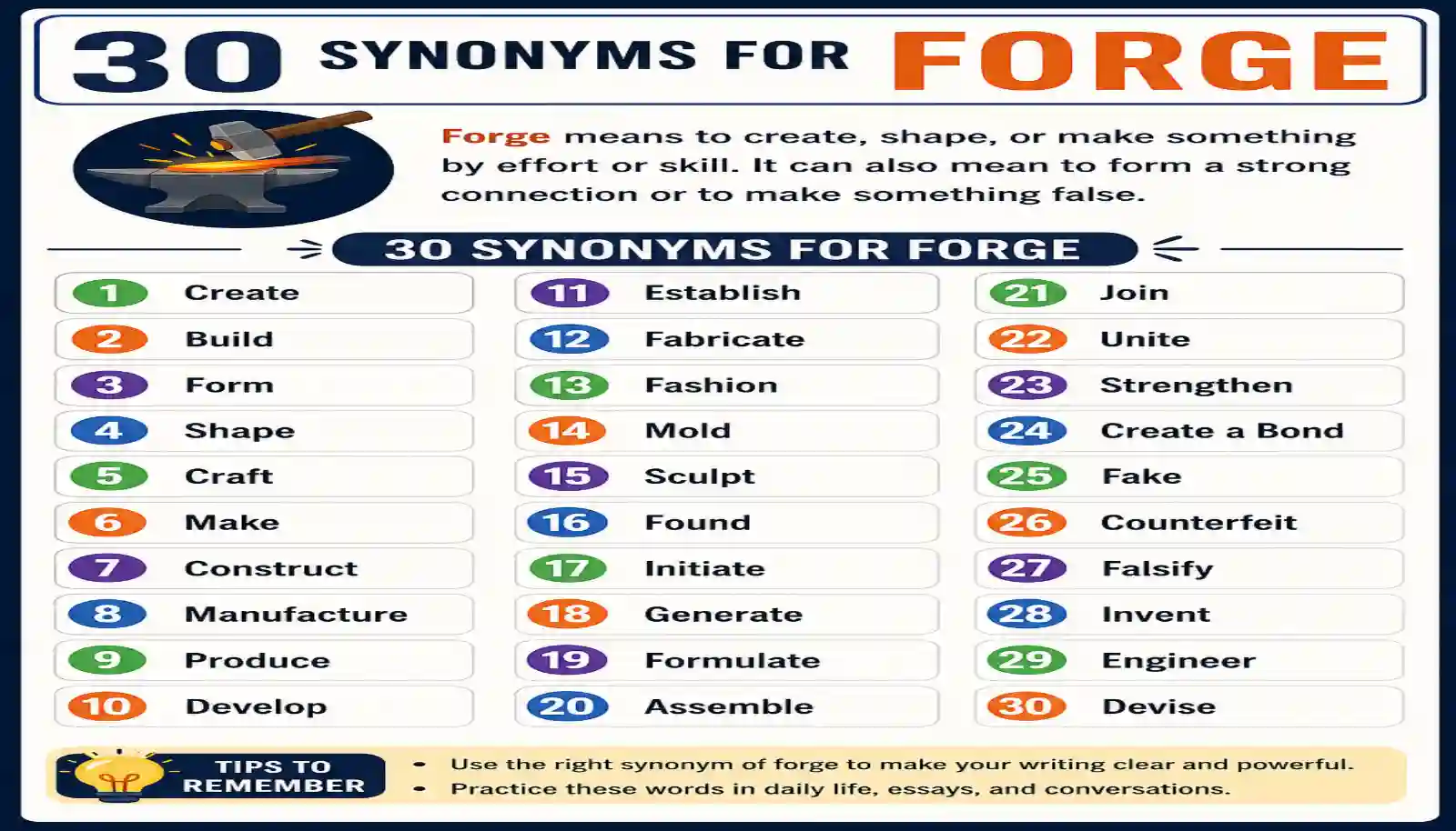 synonyms-for-forge