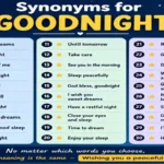 synonyms for goodnight