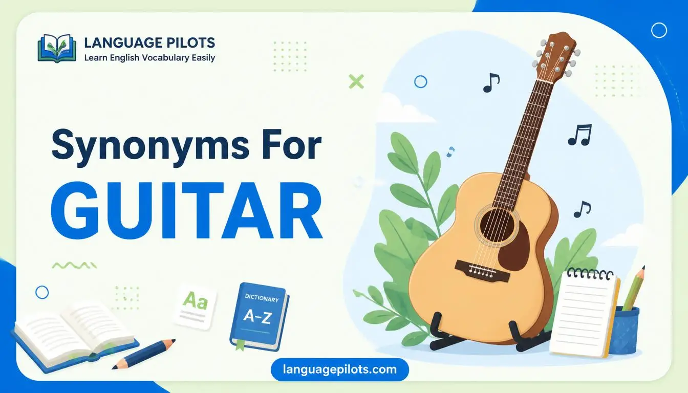 synonyms for guitar