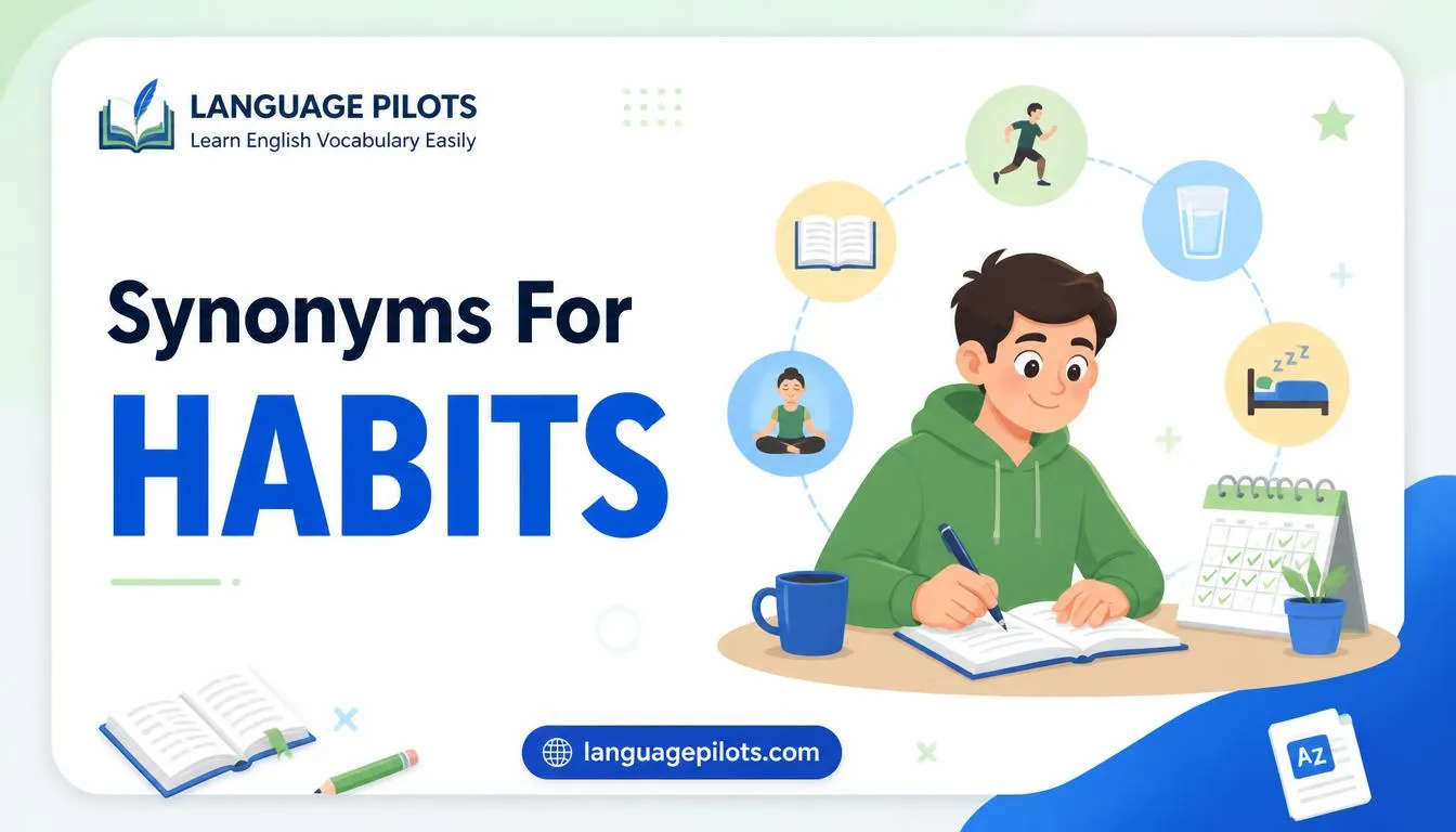 synonyms for habits