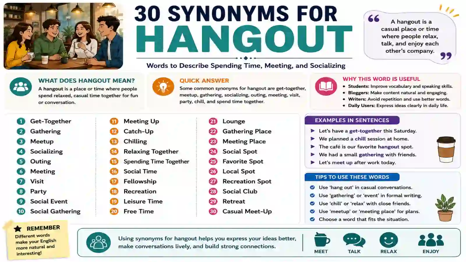 synonyms for hangout