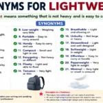 synonyms for lightweight