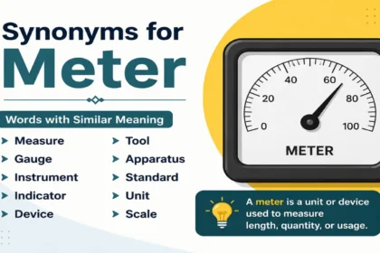 Synonyms for Meter