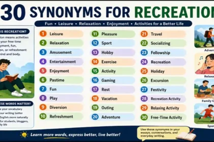 synonyms-for-recreation