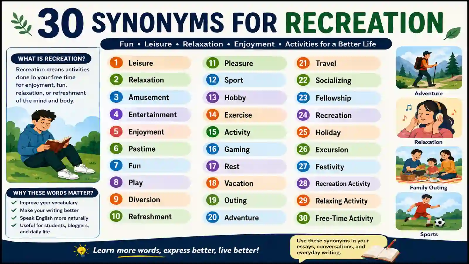 synonyms-for-recreation