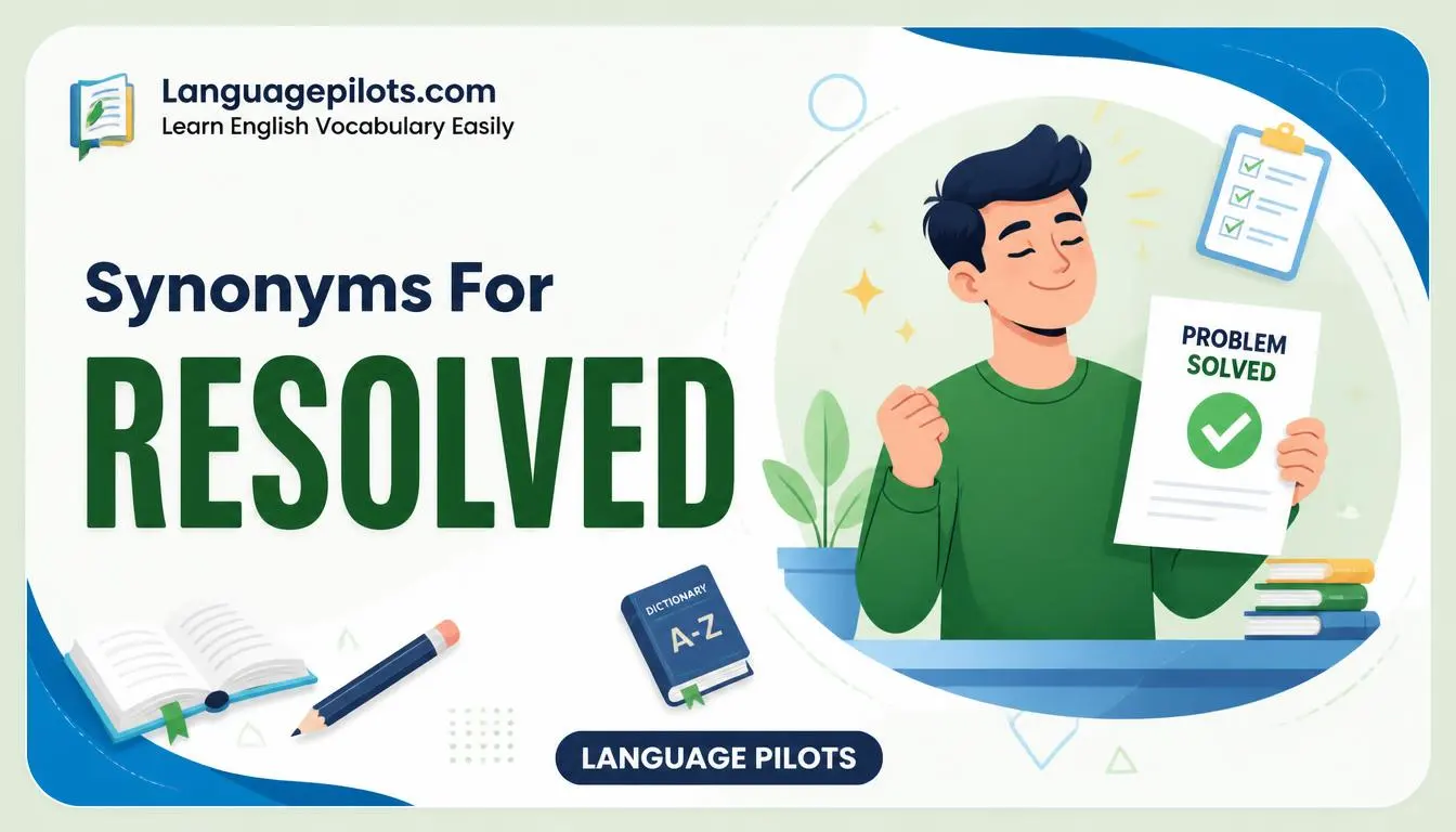 synonyms for resolved