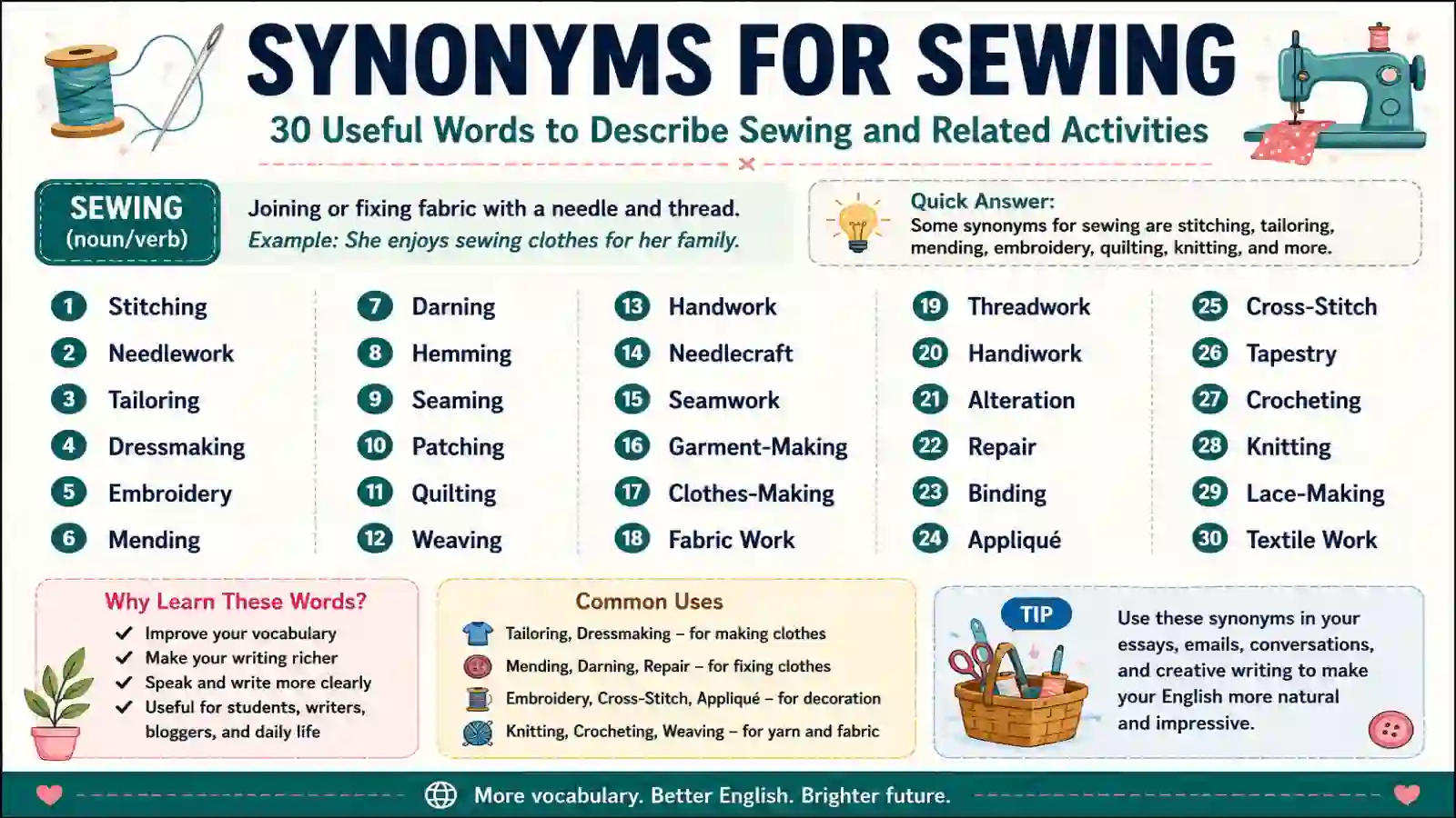 synonyms-for-sewing