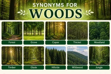 synonyms for woods