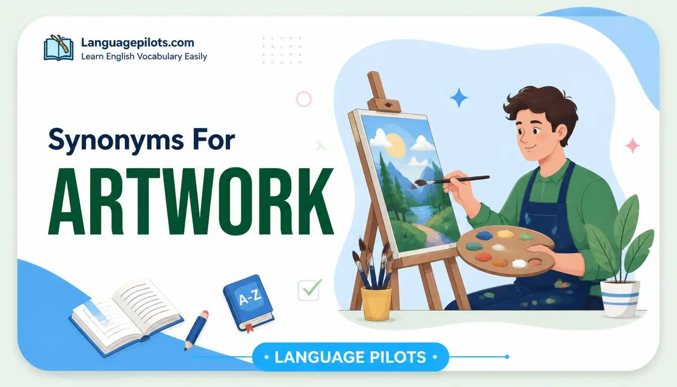 synonyms for artwork