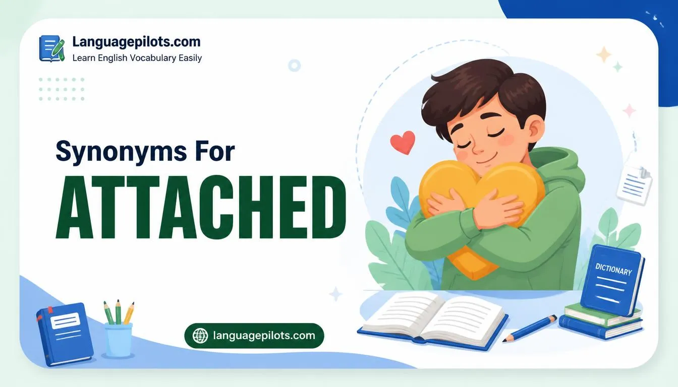 synonyms for attached