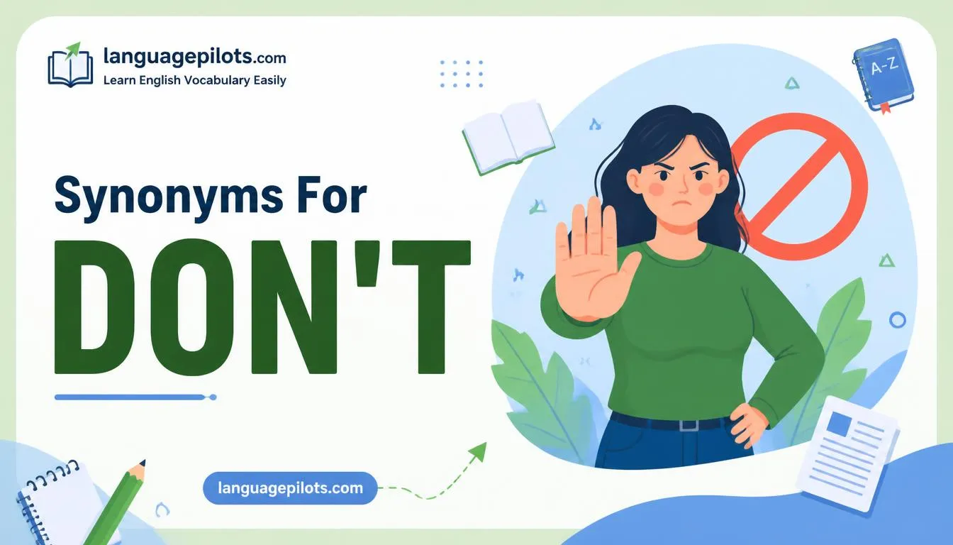 synonyms for don't