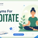 Synonyms for Meditate