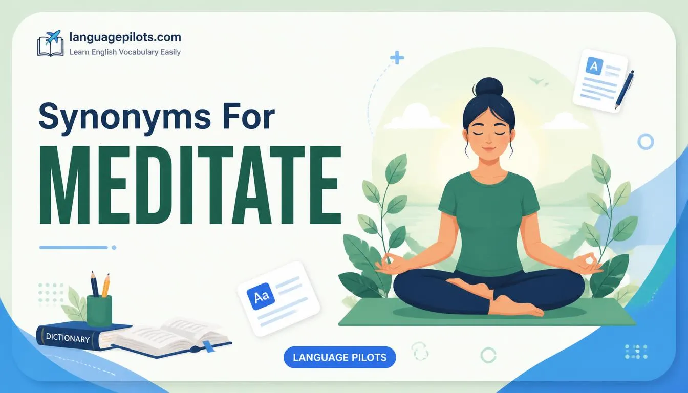 Synonyms for Meditate