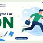 synonyms for on