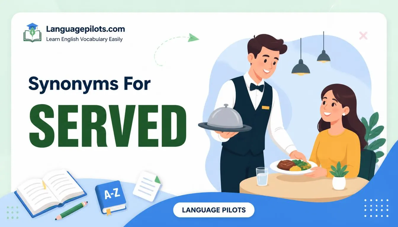 synonyms for served