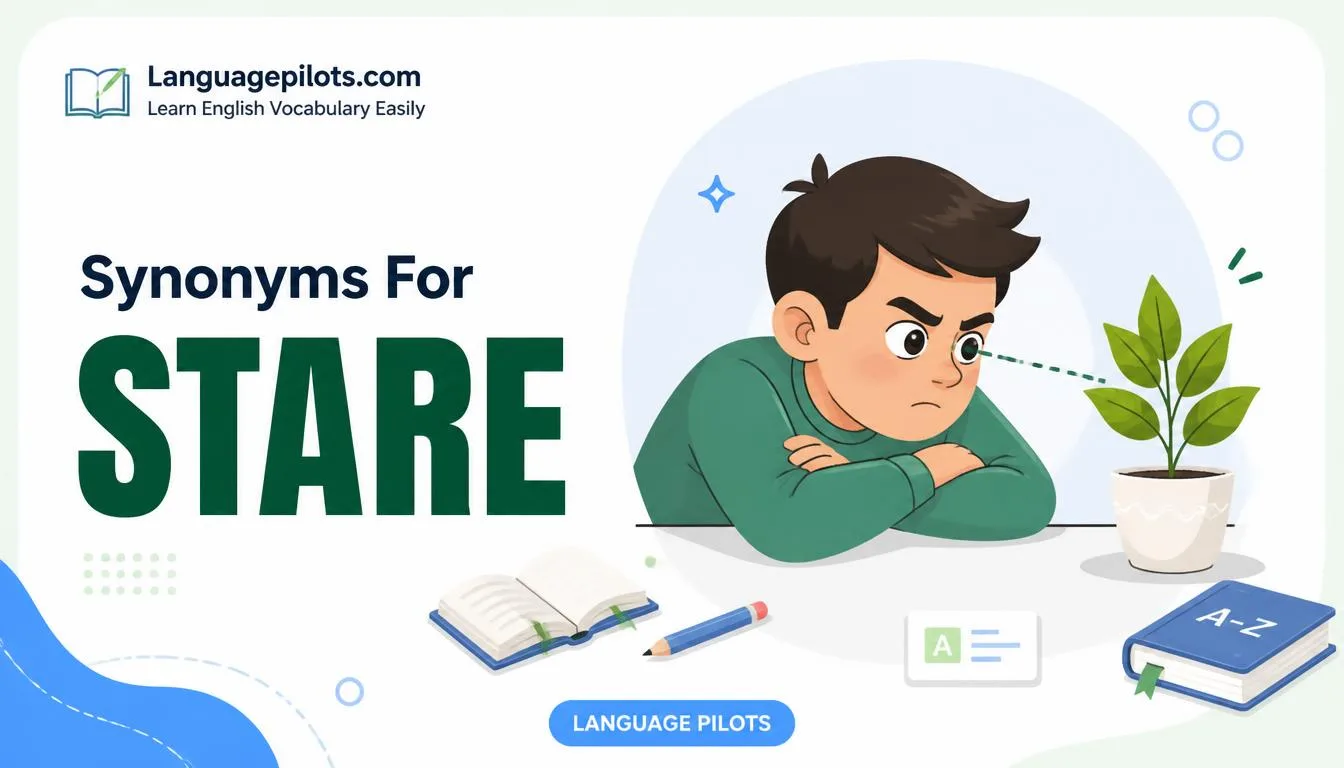 synonyms for stare